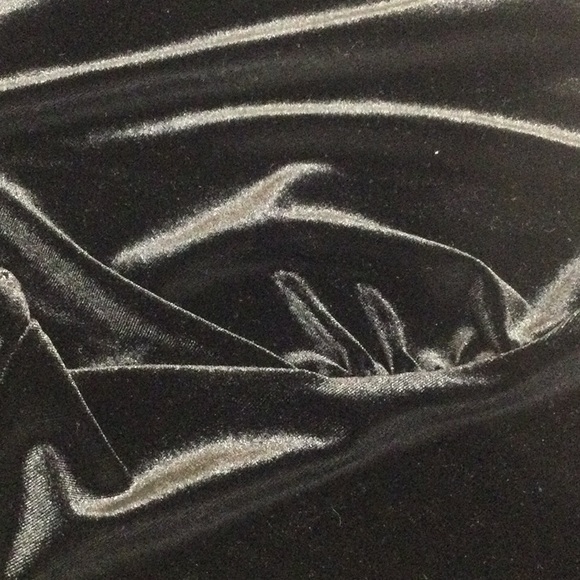 EUC Elementz Long Sleeve Black Velvet Top, L - Picture 9 of 10